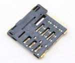 Connettore scheda micro SIM;PUSH PUSH,6P o 6P+1P,H1.35mm